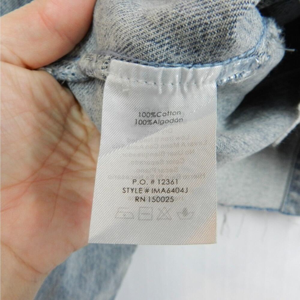 Emory Park Distressed Cutoff‎ Fringe Jean Jacket Size S Blue Faded Denim Western - Picture 8 of 10